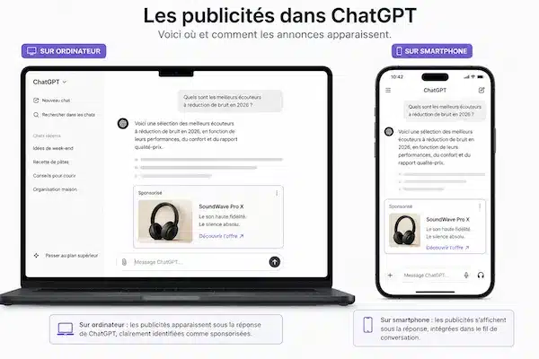 aperçu des publicités CHAT GPT